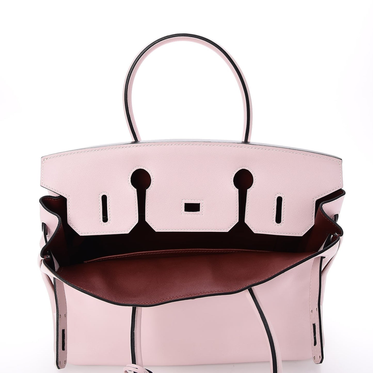 Swift Horseshoe Bi-Color Birkin 30 Rose Dragee Rouge H