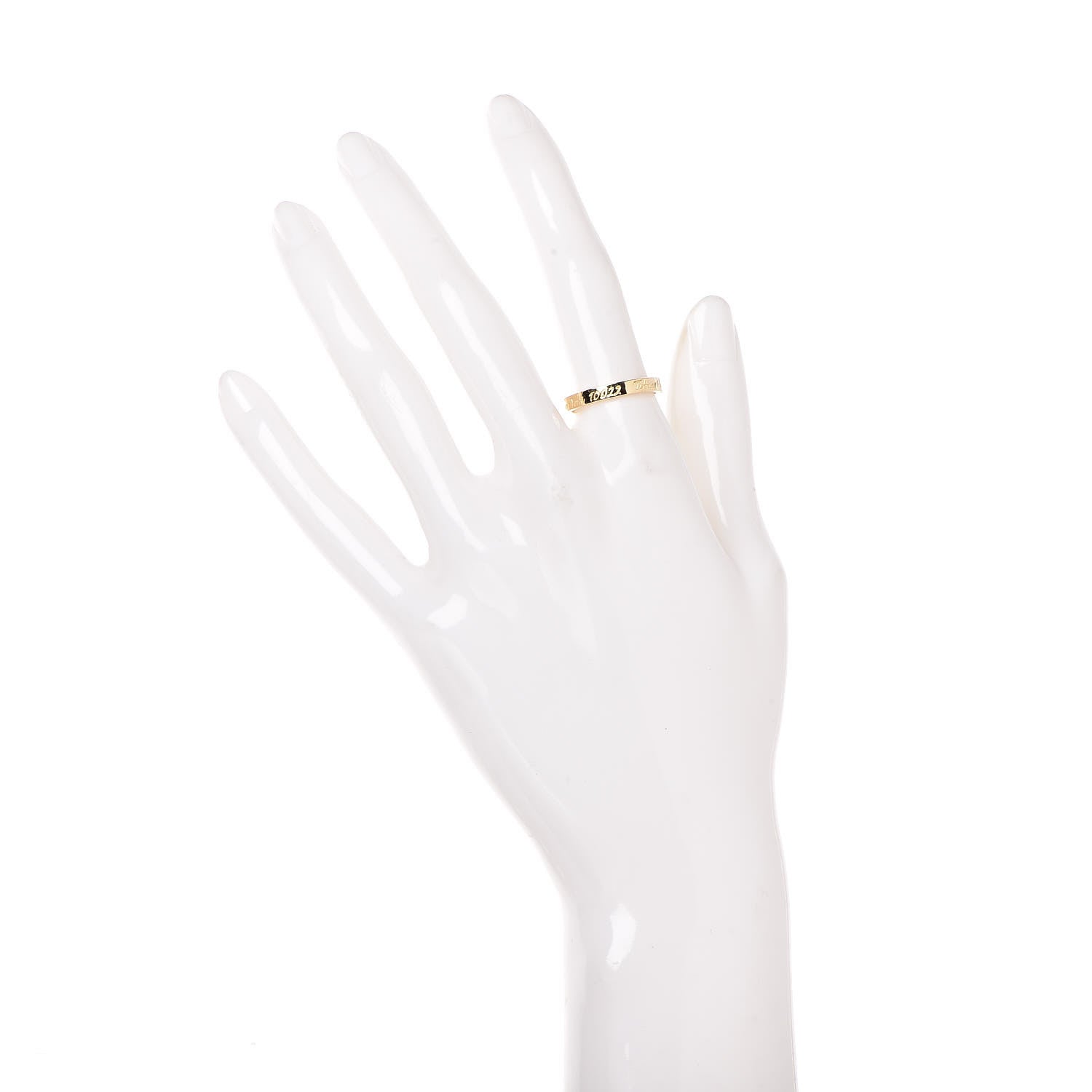 Tiffany 18K Yellow Gold Notes Ring 53 6.25 2 of 6