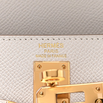 Hermes Epsom Kelly Sellier 25 Gris Pale 7 of 11