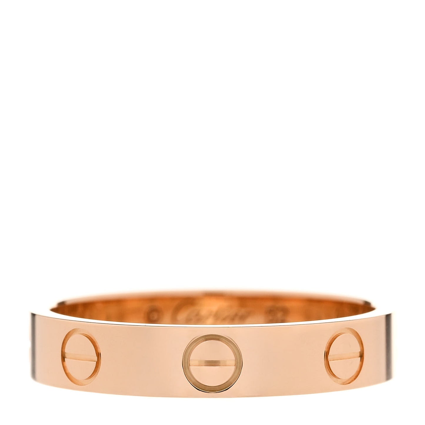 18K Pink Gold 3.5mm LOVE Wedding Band Ring 52 6