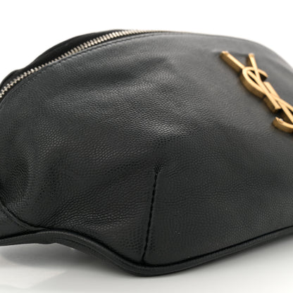 Saint Laurent Grain De Poudre Monogram Belt Bag Black 9 of 11