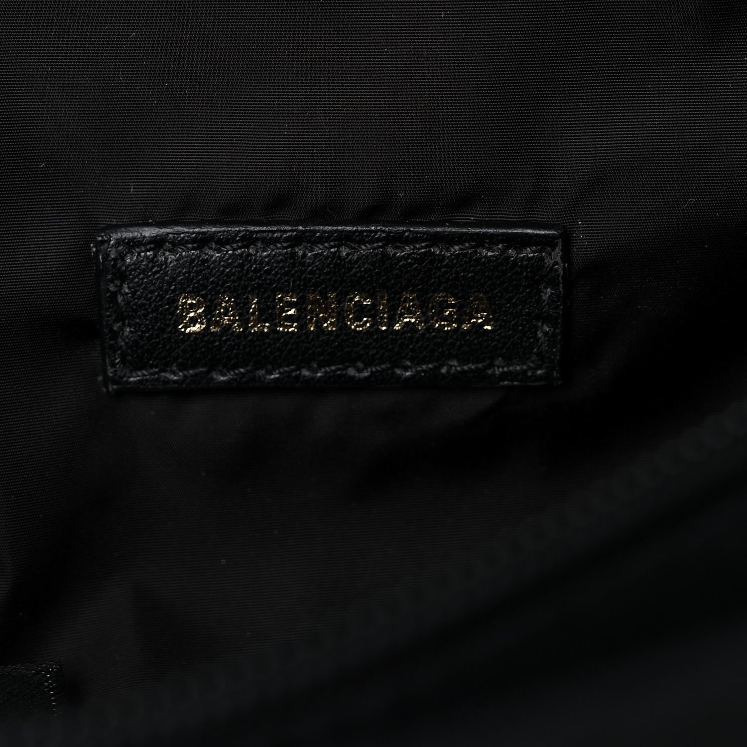 Balenciaga Sport Nylon Logo Embroidered Wheel Belt Bag Black White 5 of 11