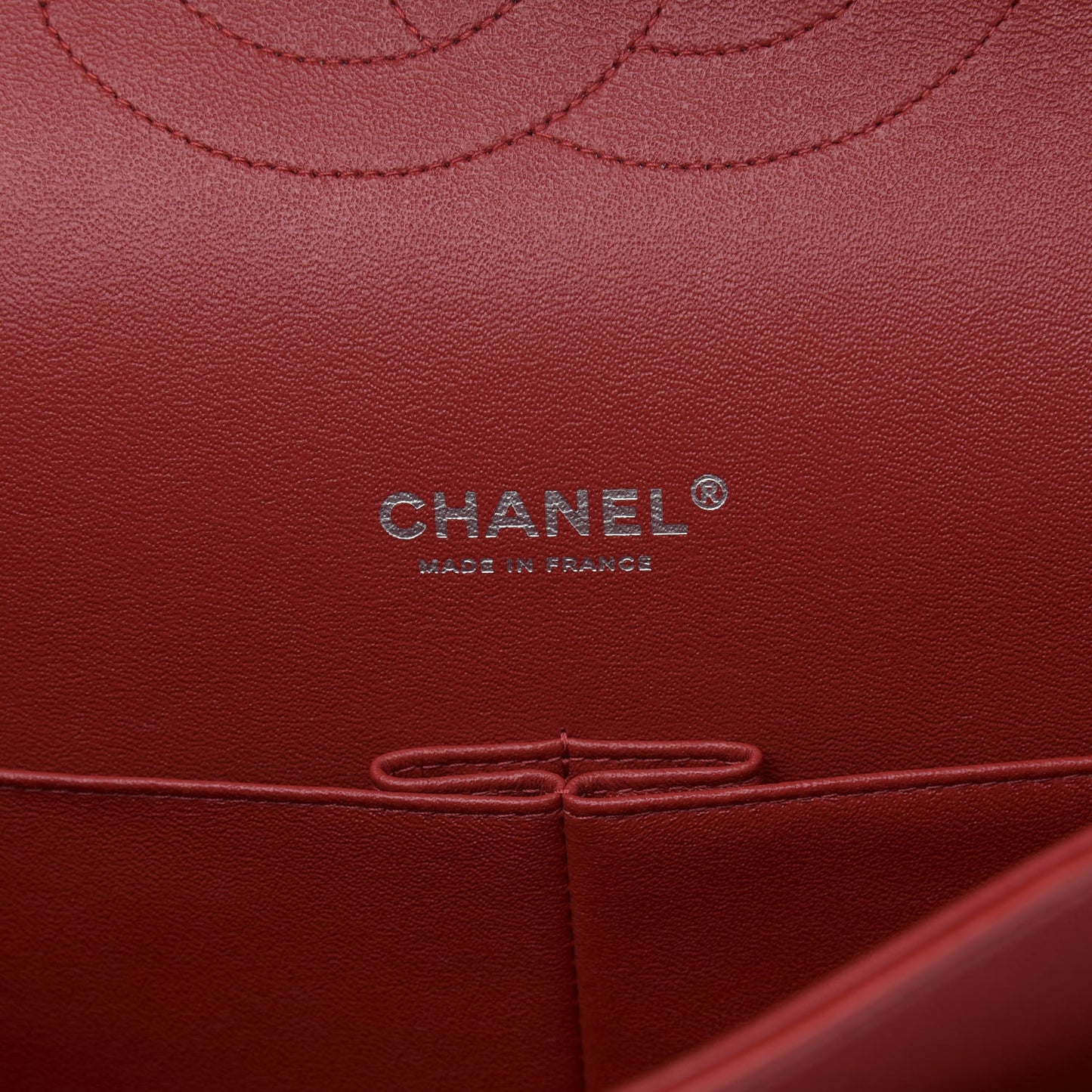 Lambskin Quilted Maxi Double Flap Red