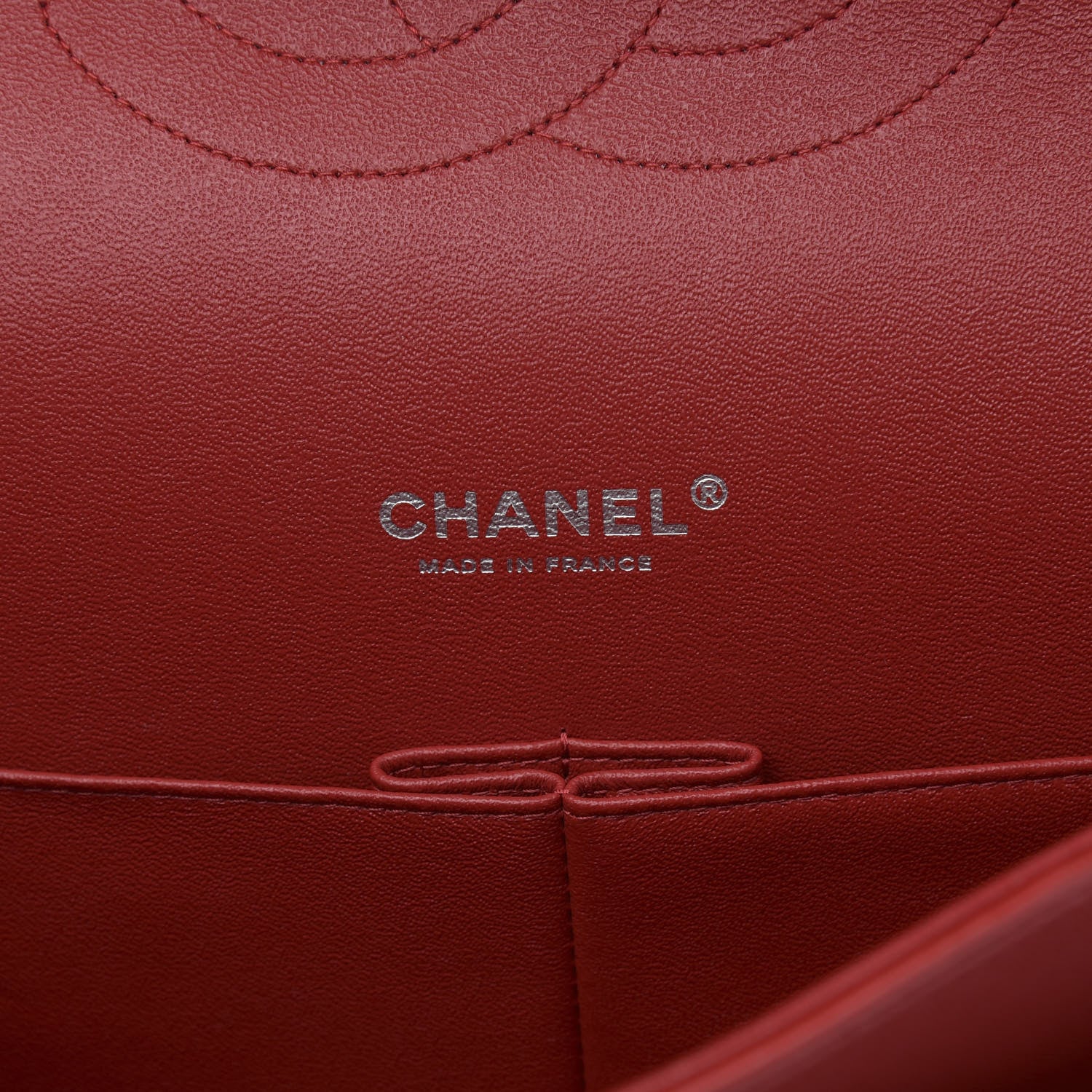 Chanel Lambskin Quilted Maxi Double Flap Red 6 of 10