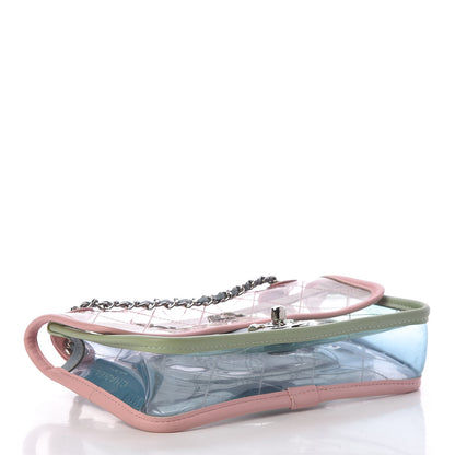 Chanel Lambskin PVC Quilted Mini Coco Splash Flap Blue Green 4 of 18