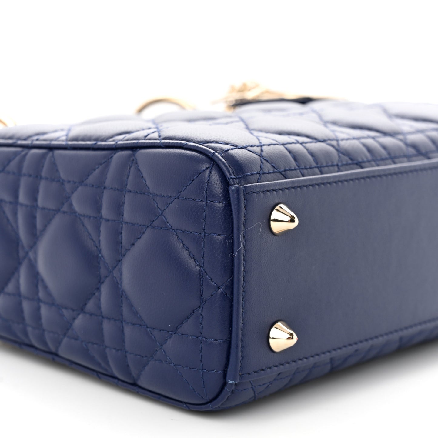 Lambskin Cannage Small My ABCDior Lady Dior Royal Blue