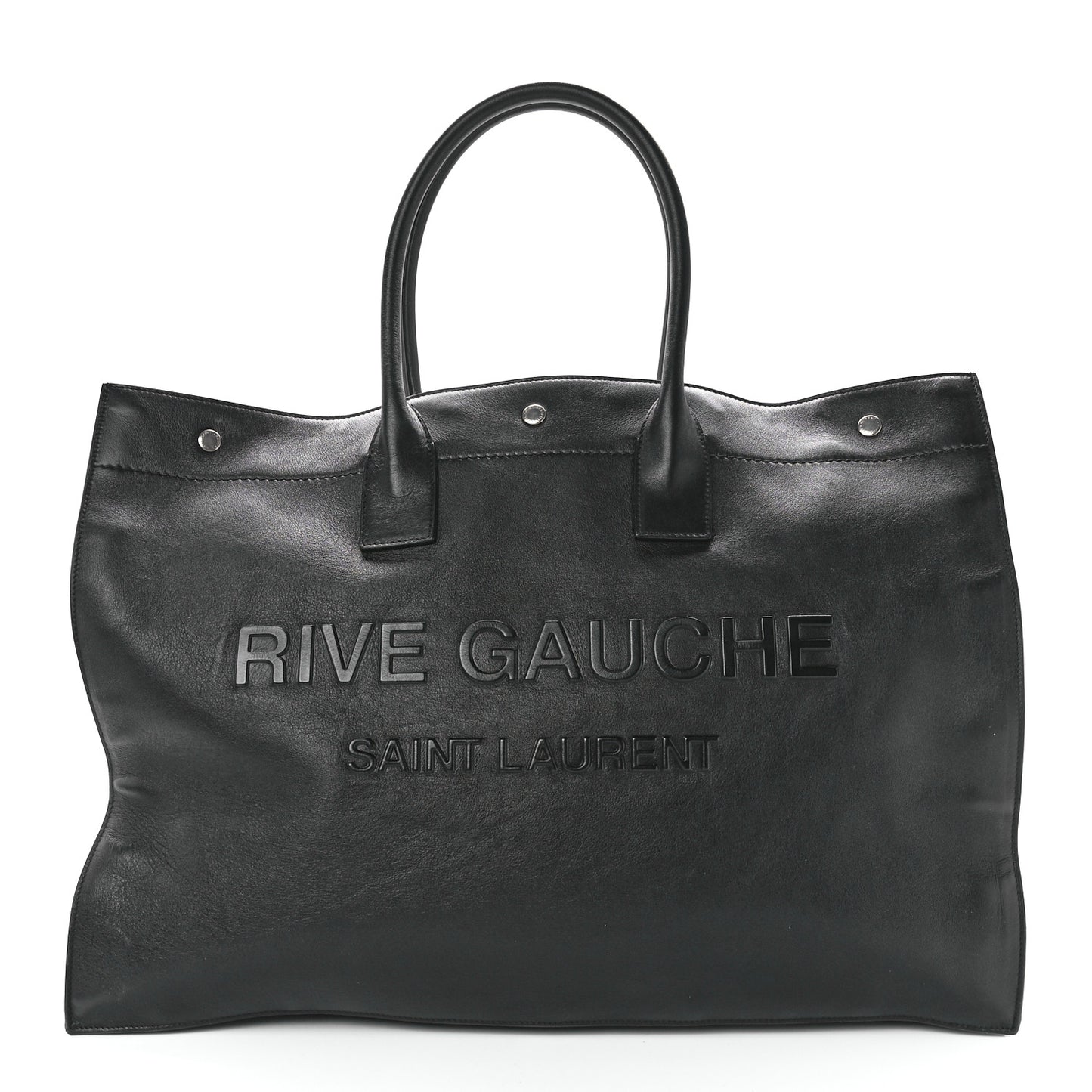 Vitello Rive Gauche Large Tote Black