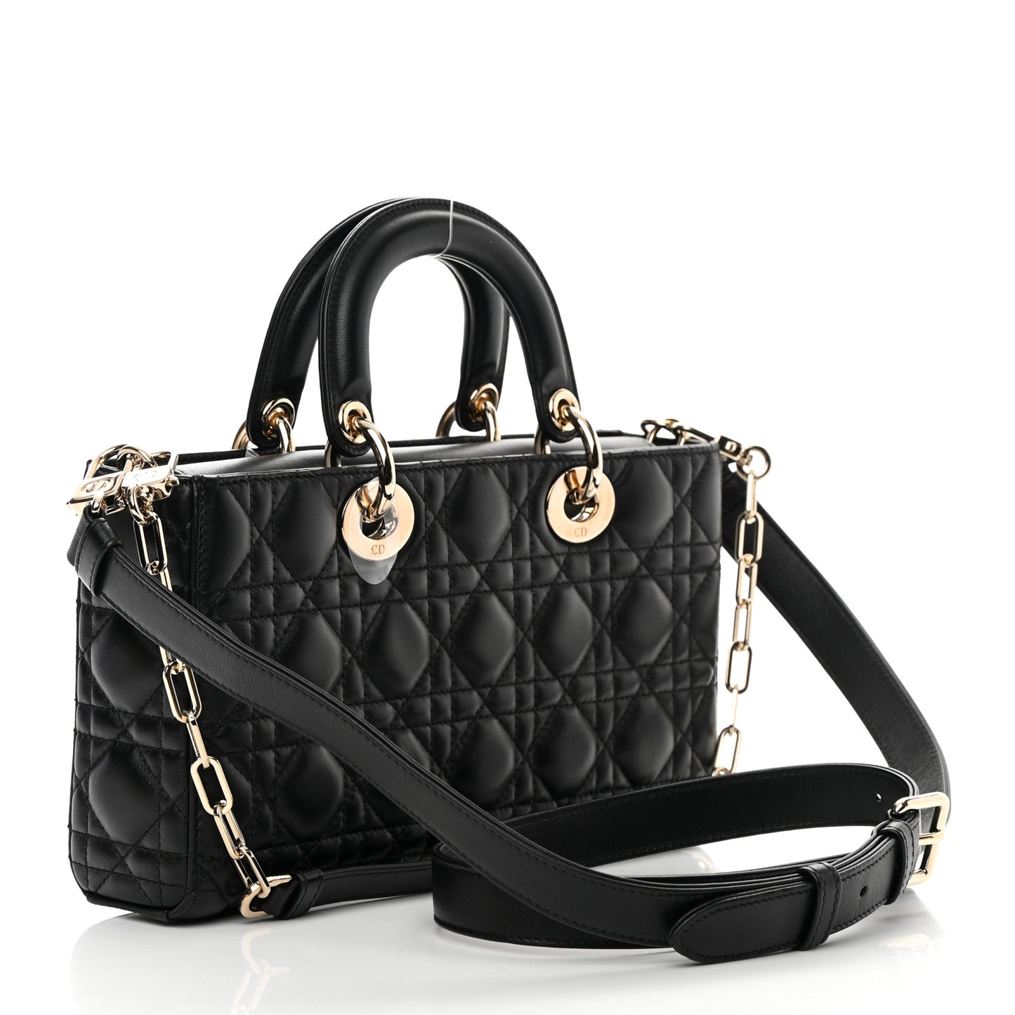 Lambskin Cannage Lady D-Joy Black