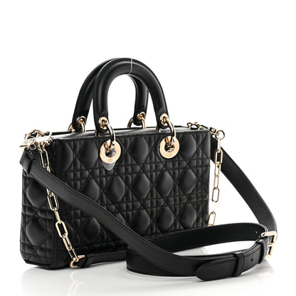 Christian Dior Lambskin Cannage Lady D-Joy Black 3 of 14