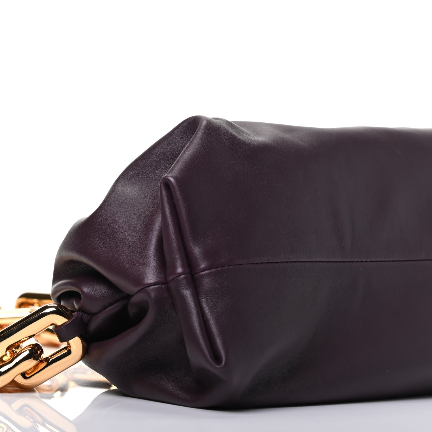 Bottega Veneta Calfskin The Pouch Chain Grape 9 of 10