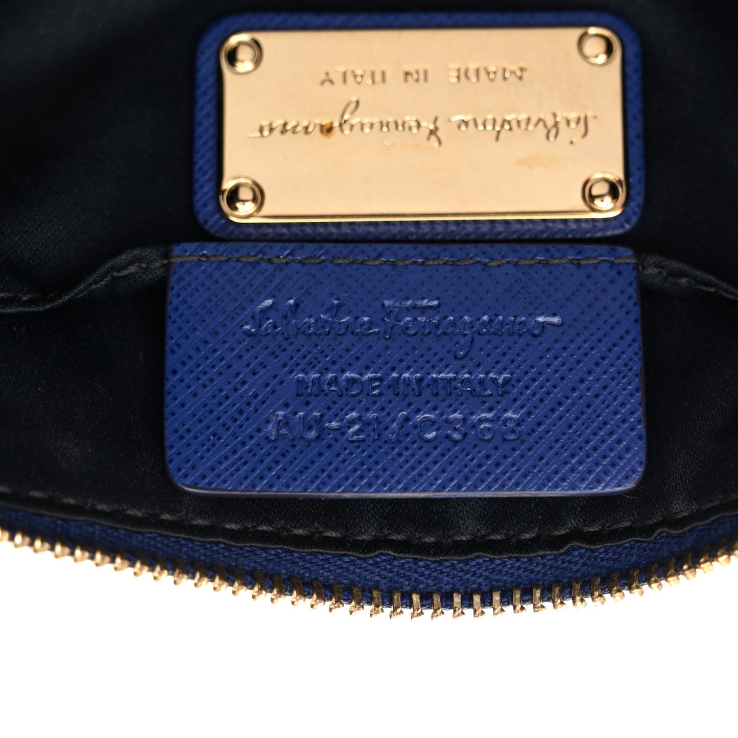 Calfskin Shoulder Bag Blue