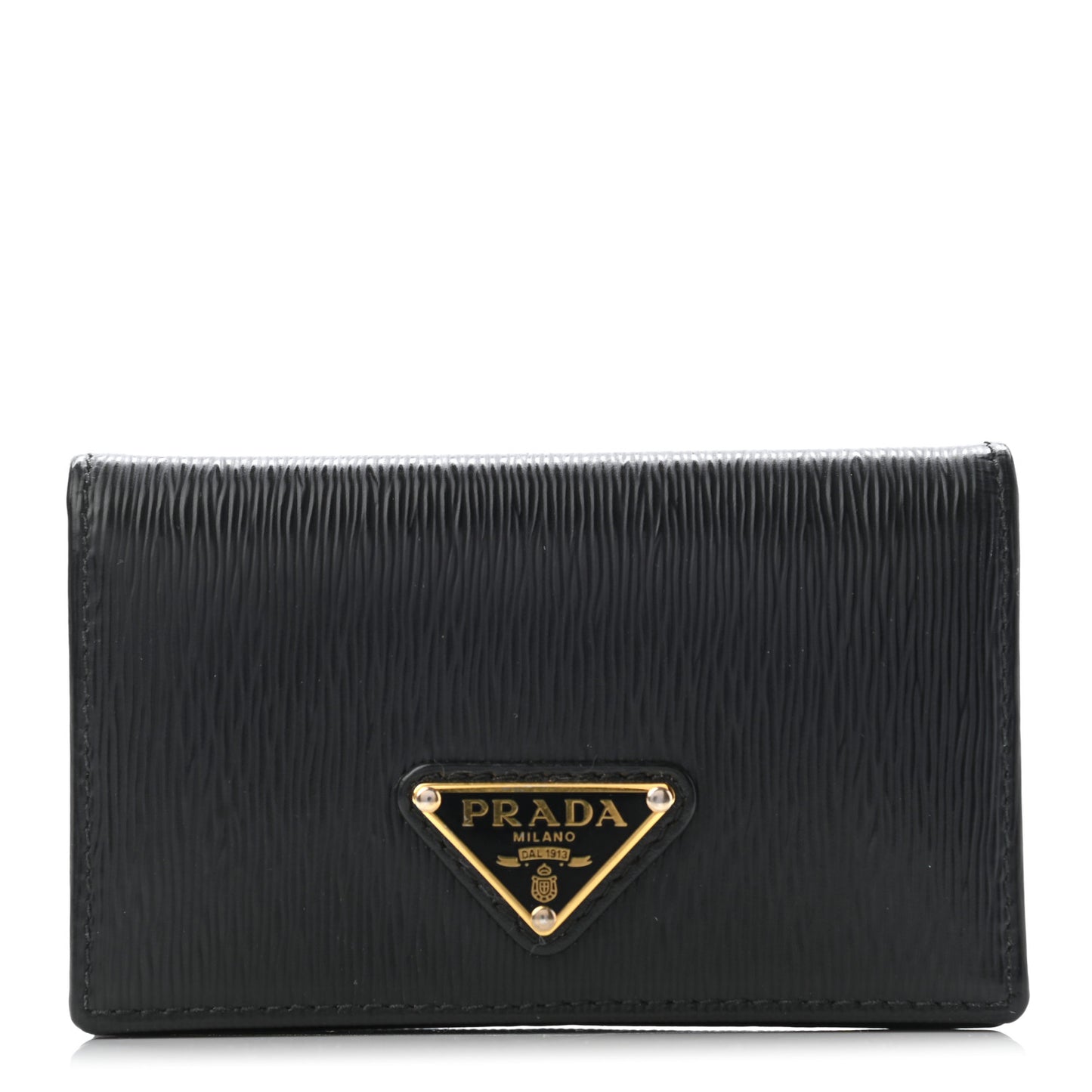 Vitello Move Triangle Logo Card Holder Black