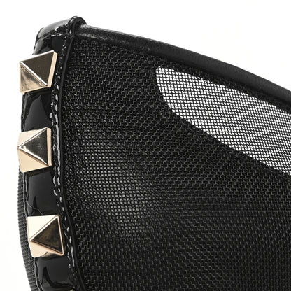 Valentino Garavani Mesh Patent Rockstud Alcove 100mm Pumps 39.5 Black 9 of 9