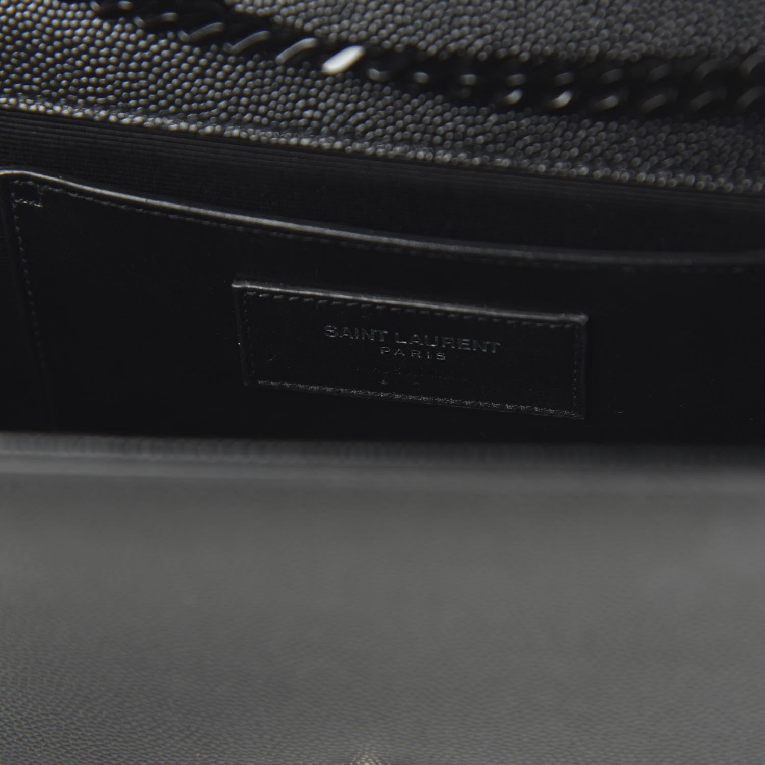 Saint Laurent Grain De Poudre Medium Classic Monogram Kate Satchel Black 8 of 9