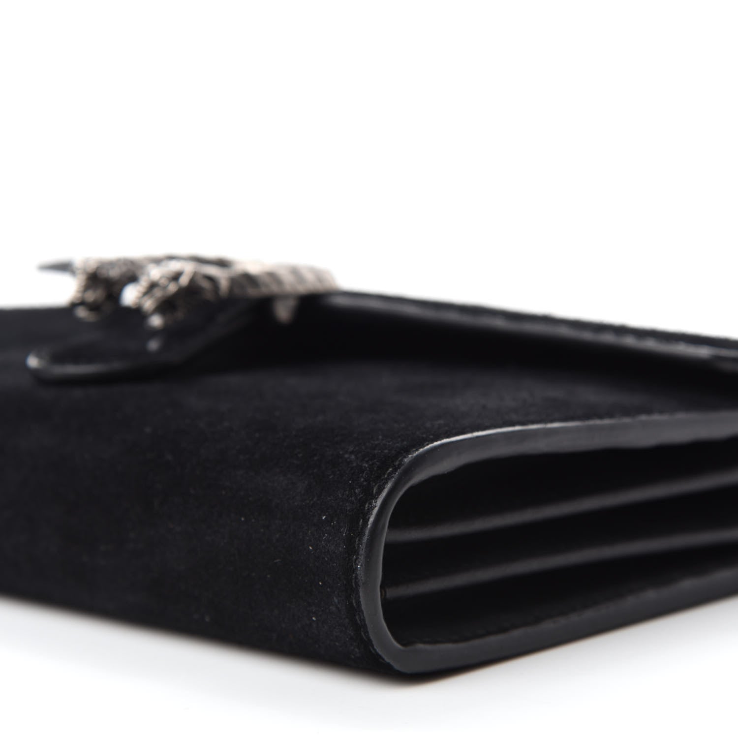 Gucci Suede Mini Dionysus Chain Wallet Black 7 of 10