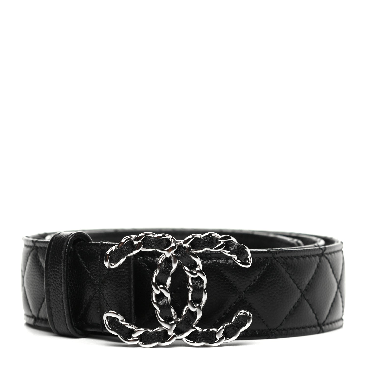 Chanel Caviar Quilted CC Chain Belt 85 34 Black 1 of 7