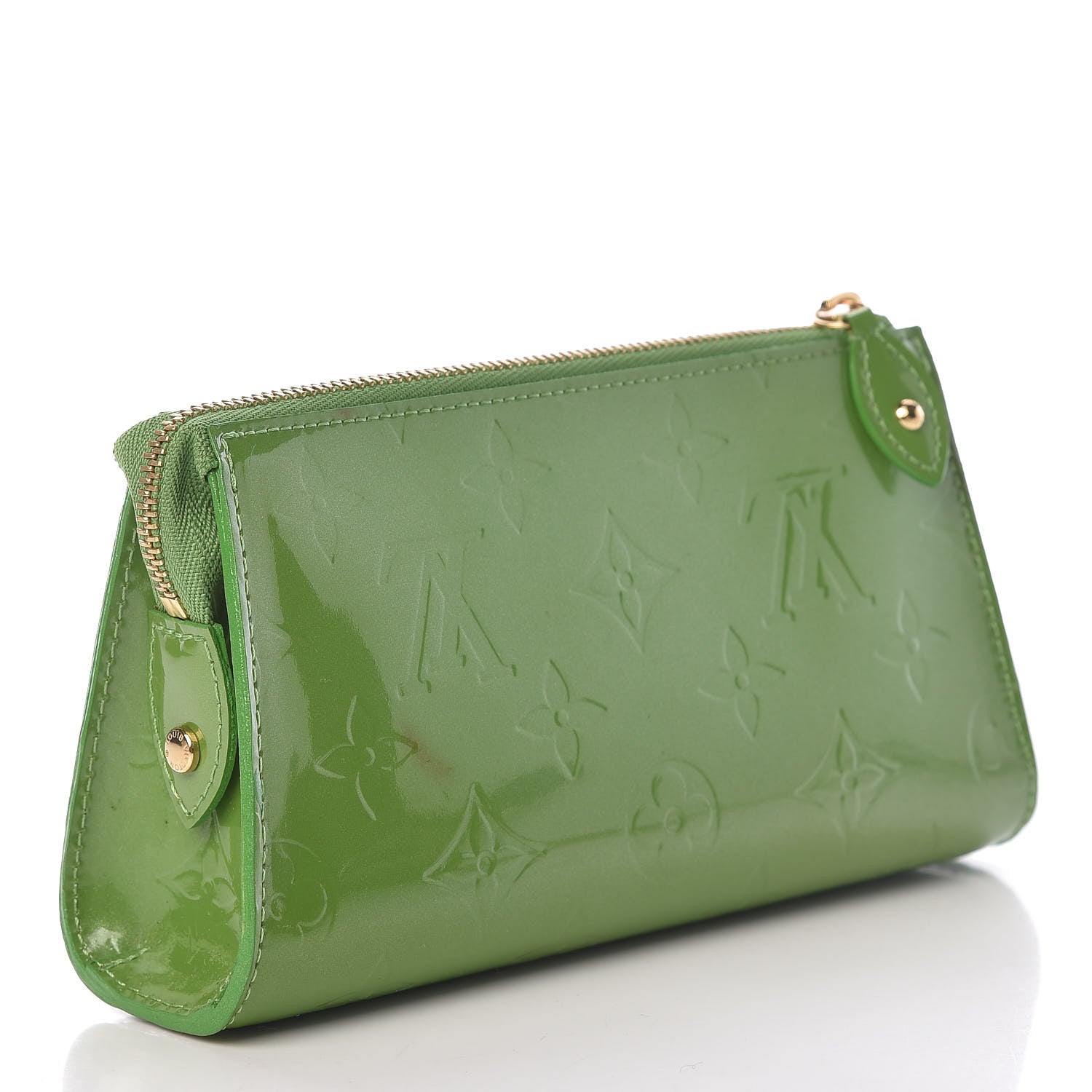 Louis Vuitton Vernis Trousse Cosmetic Pouch Vert Tonic 3 of 11