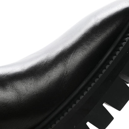 Balenciaga Calfskin Outdoor Rim Combat Boots 39 Black 10 of 13