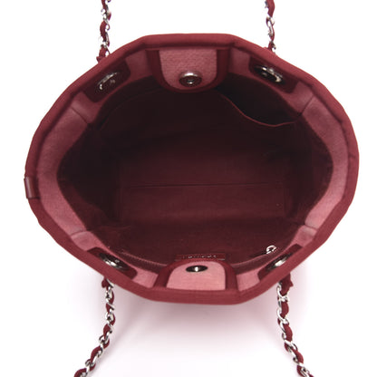 Chanel Canvas Mini Deauville Tote Red 5 of 12