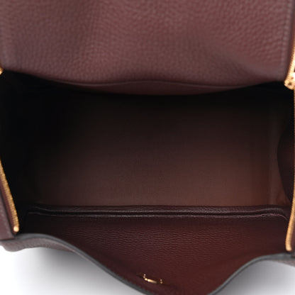 Hermes Taurillon Clemence Lindy 26 Havane 4 of 4