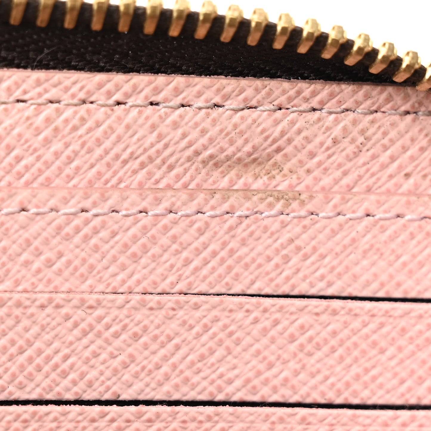 Monogram Clemence Wallet Rose Ballerine