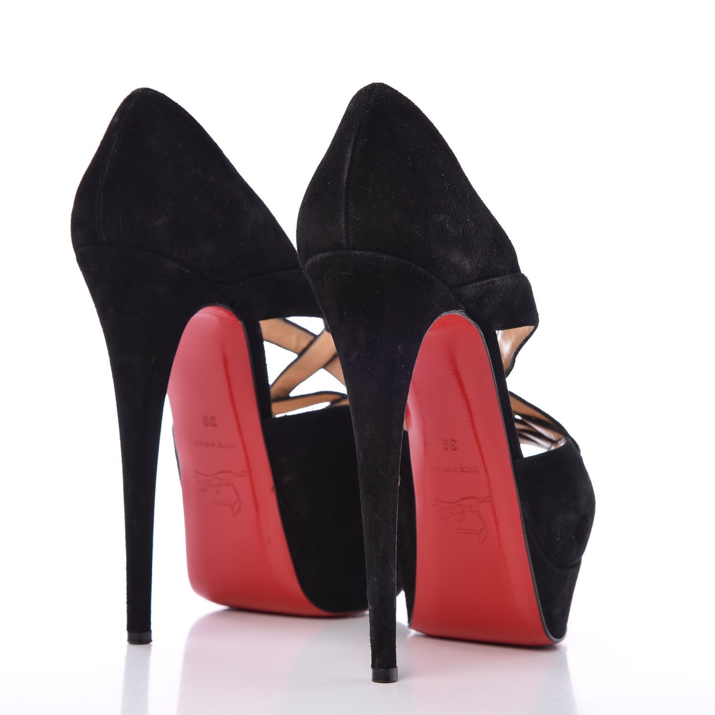 Suede Lady Corset 150 Pumps 39 Black