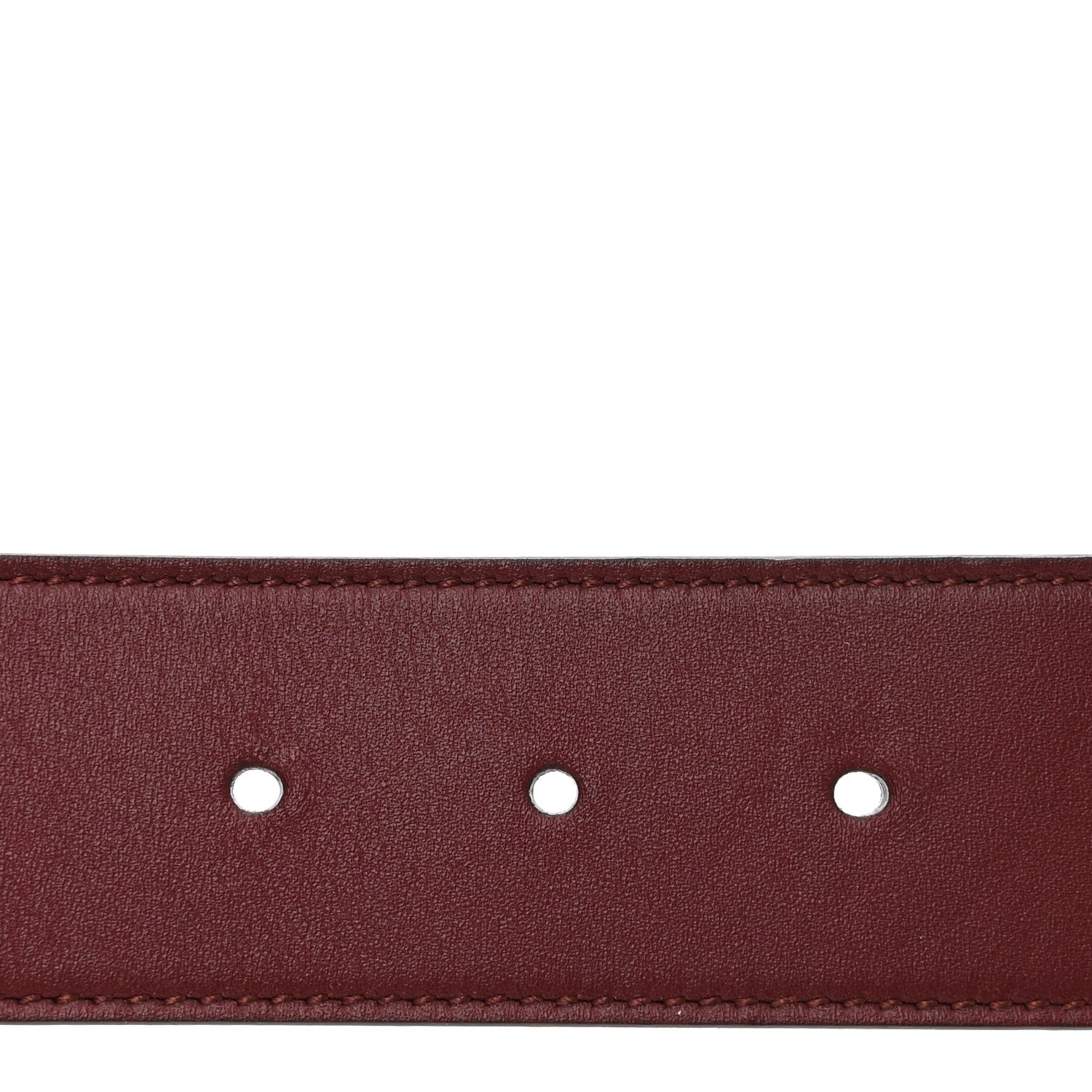 Gucci Calfskin Crystal Double G 40mm Belt 95 38 Vintage Bordeaux 3 of 6