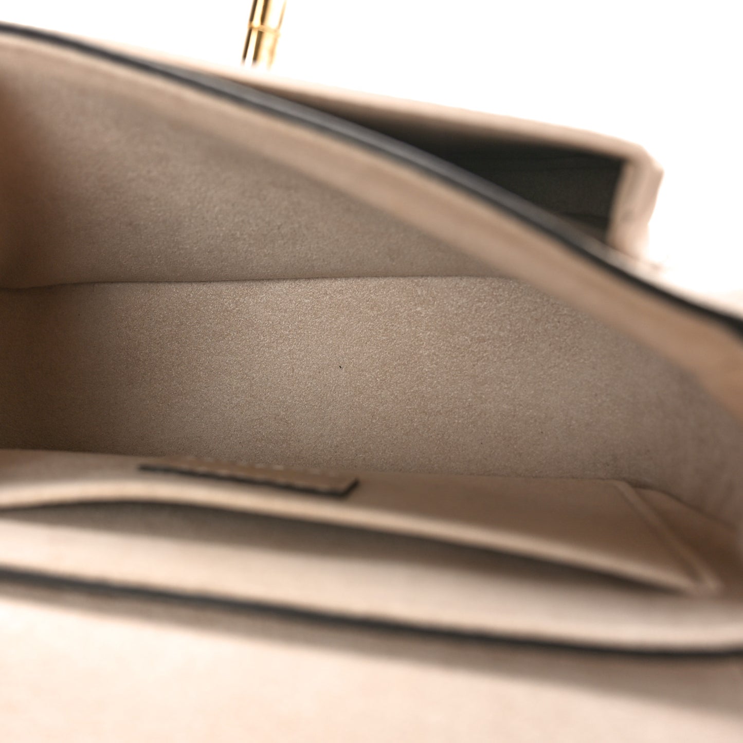 Grained Calfskin Lockme Tender Greige