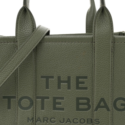 Marc Jacobs Grained Calfskin Small The Tote Bag Bronze Green 8 of 10