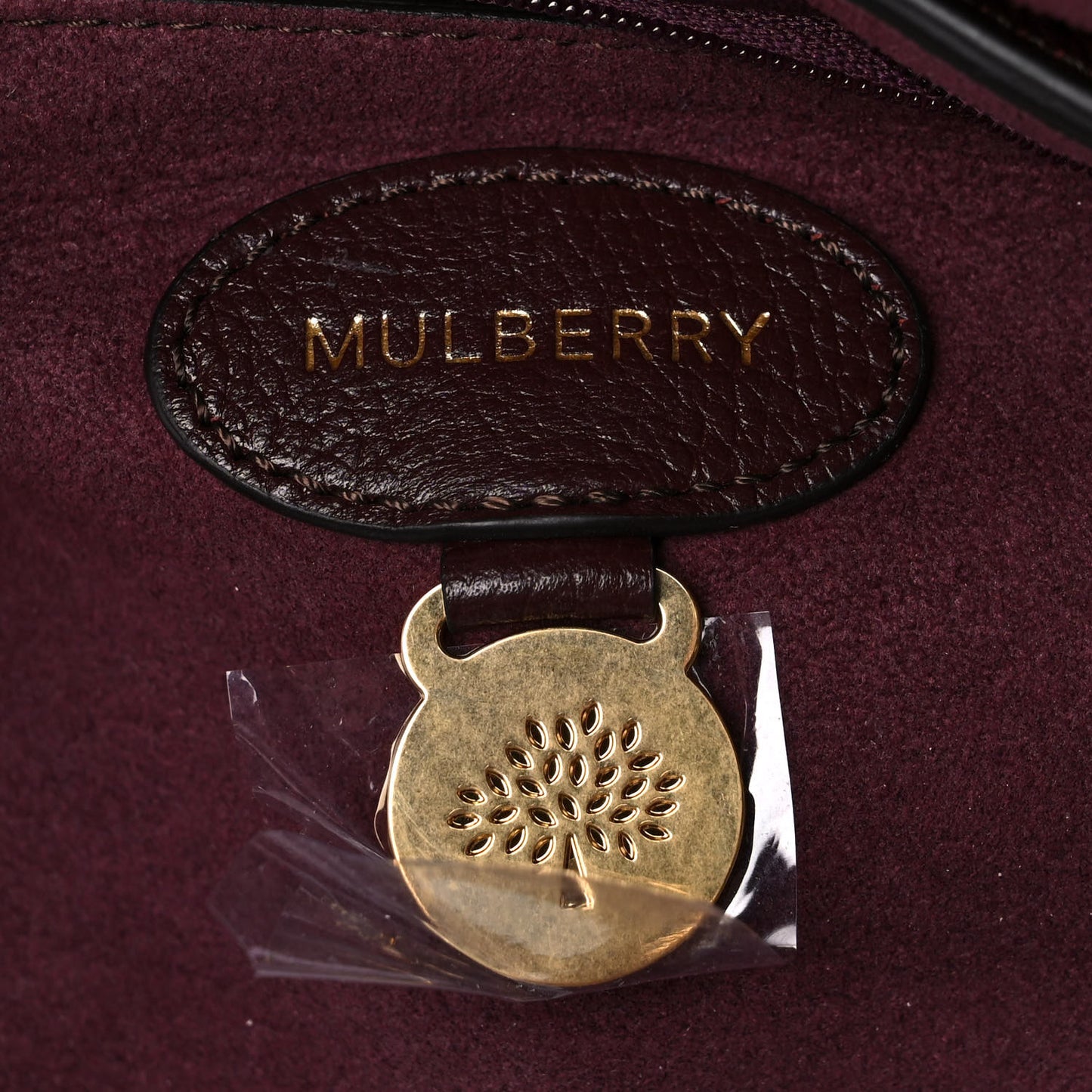 Classic Grain Calfskin Small Bayswater Oxblood