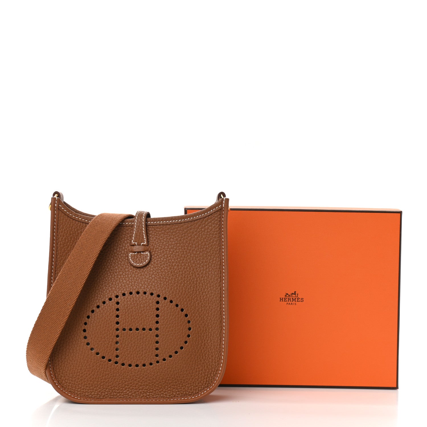 Hermes Taurillon Clemence Evelyne TPM Gold 11 of 11