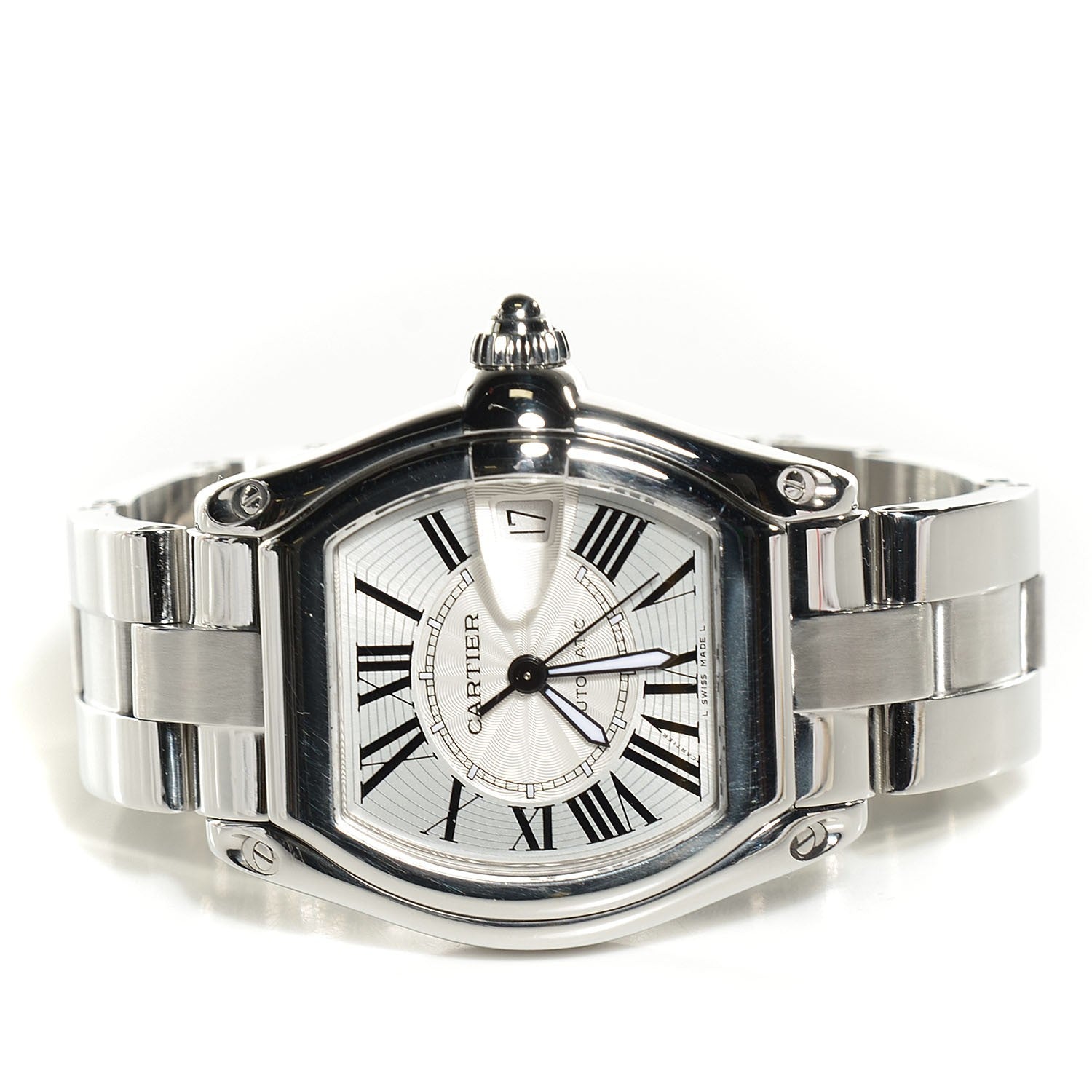 Cartier Stainless Steel 37mm Roadster Automatic Watch 3 of 7