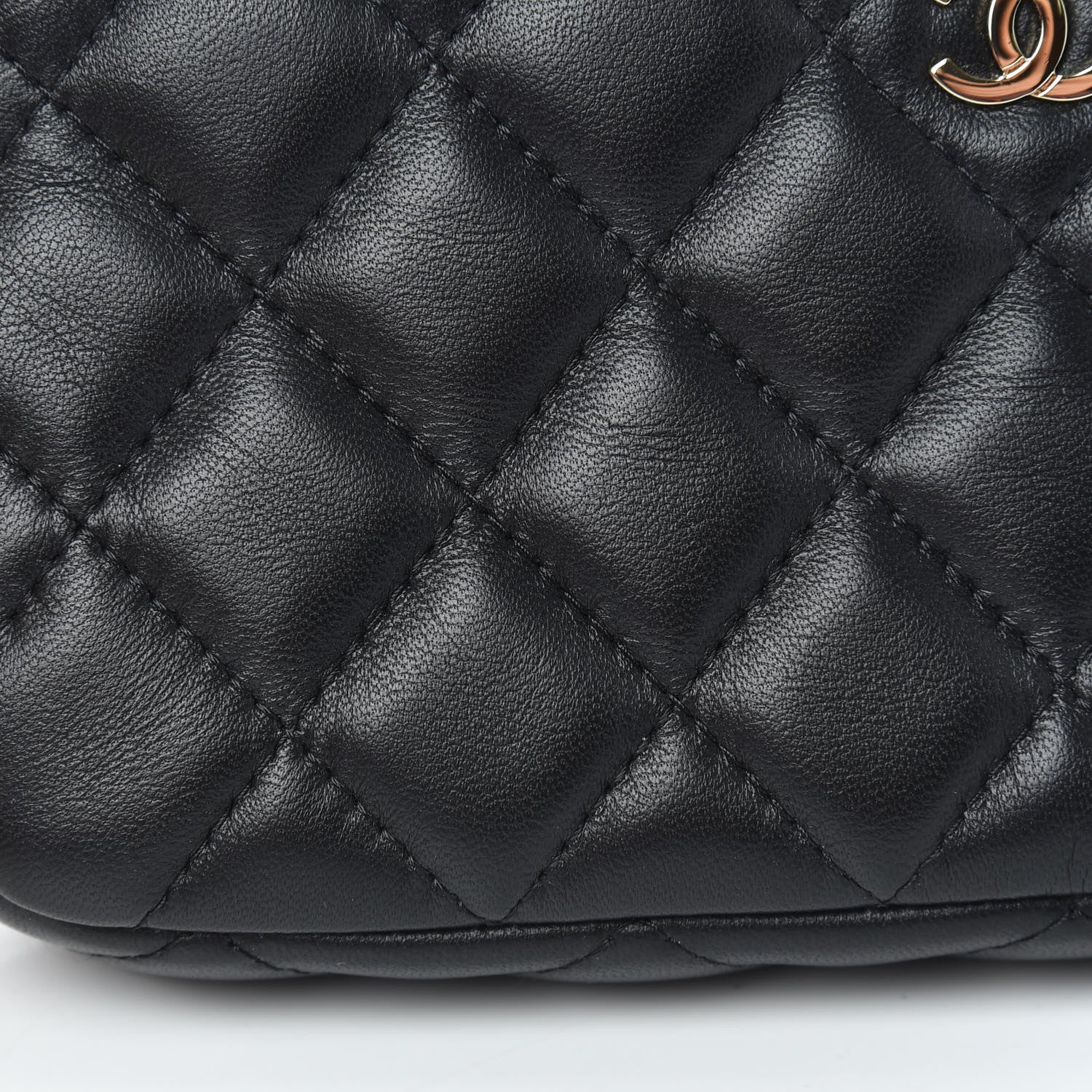 Chanel Lambskin Quilted Small Clutch With Chain Black 11 of 12