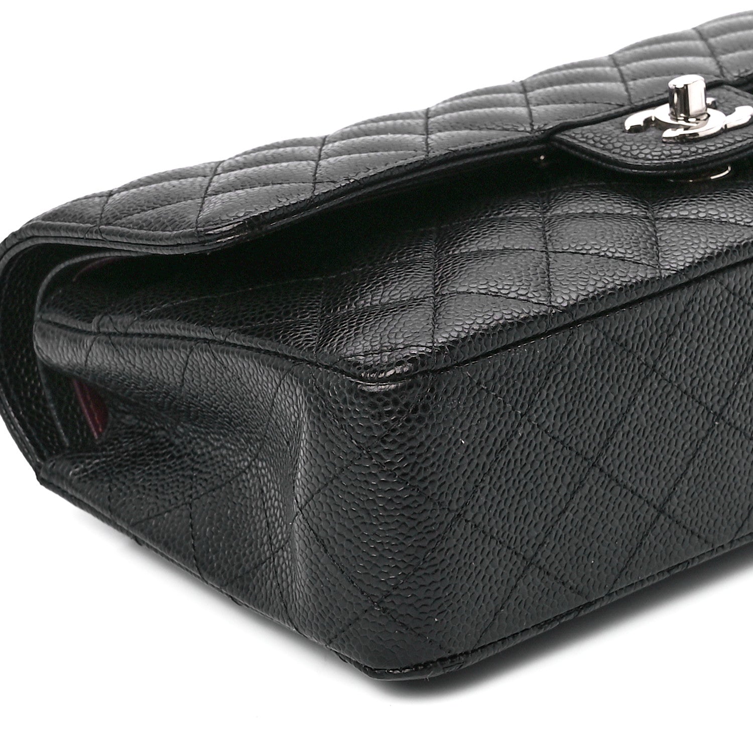 Chanel Caviar Quilted Medium Double Flap Black 11 of 13