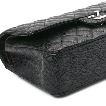 Chanel Caviar Quilted Medium Double Flap Black 11 of 13