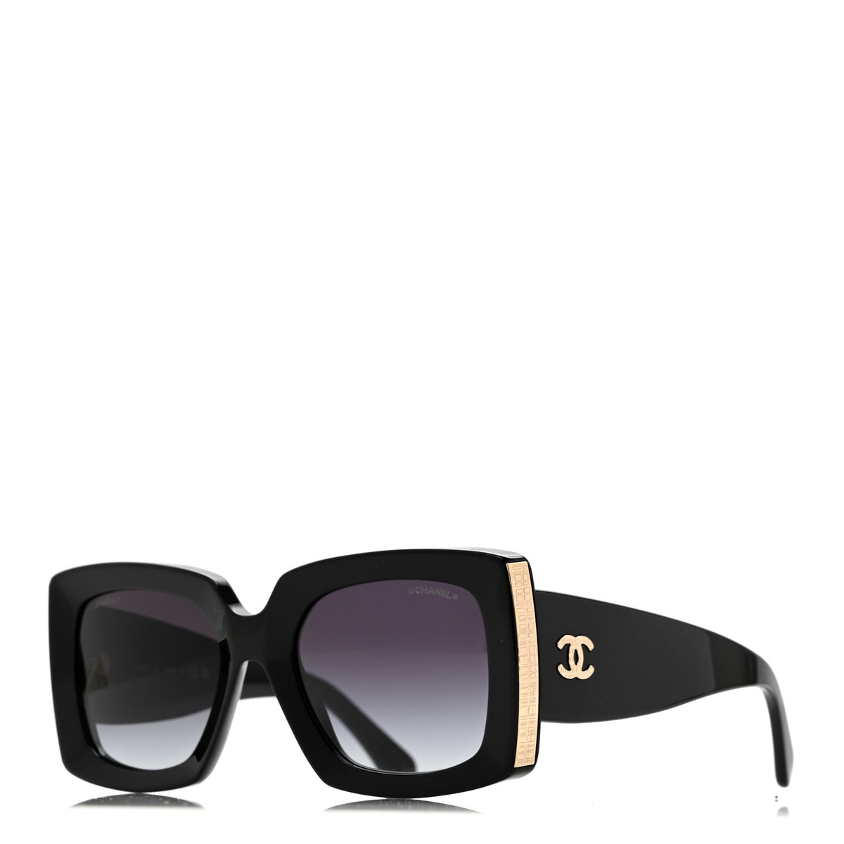 Acetate Rectangle Sunglasses 5435 Black