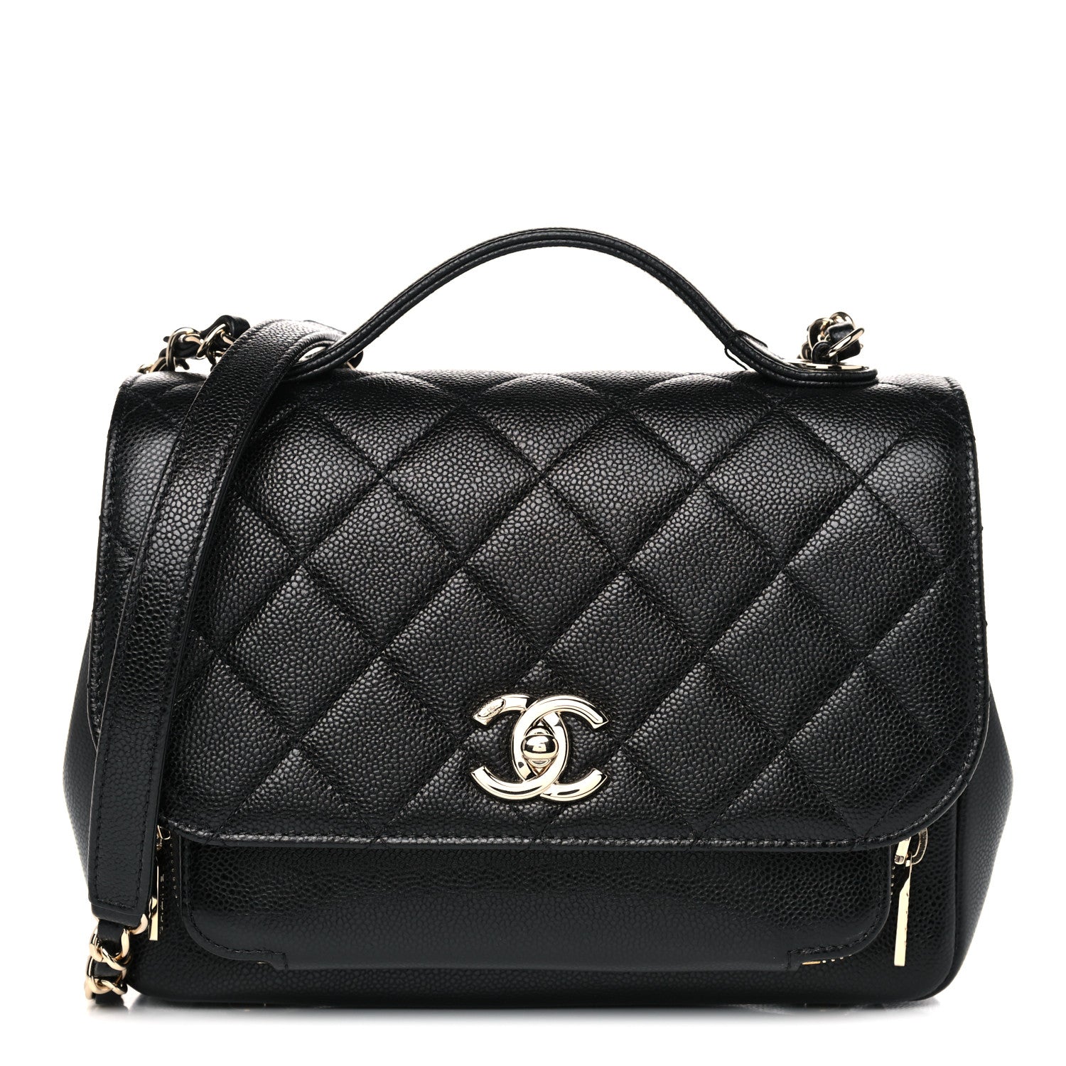 Chanel Caviar Quilted Small Business Affinity Flap Black 1 of 10