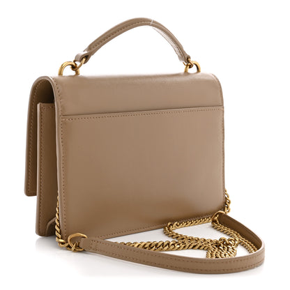 Saint Laurent Calfskin Monogram Sunset Chain Wallet  Dark Toffee 3 of 12