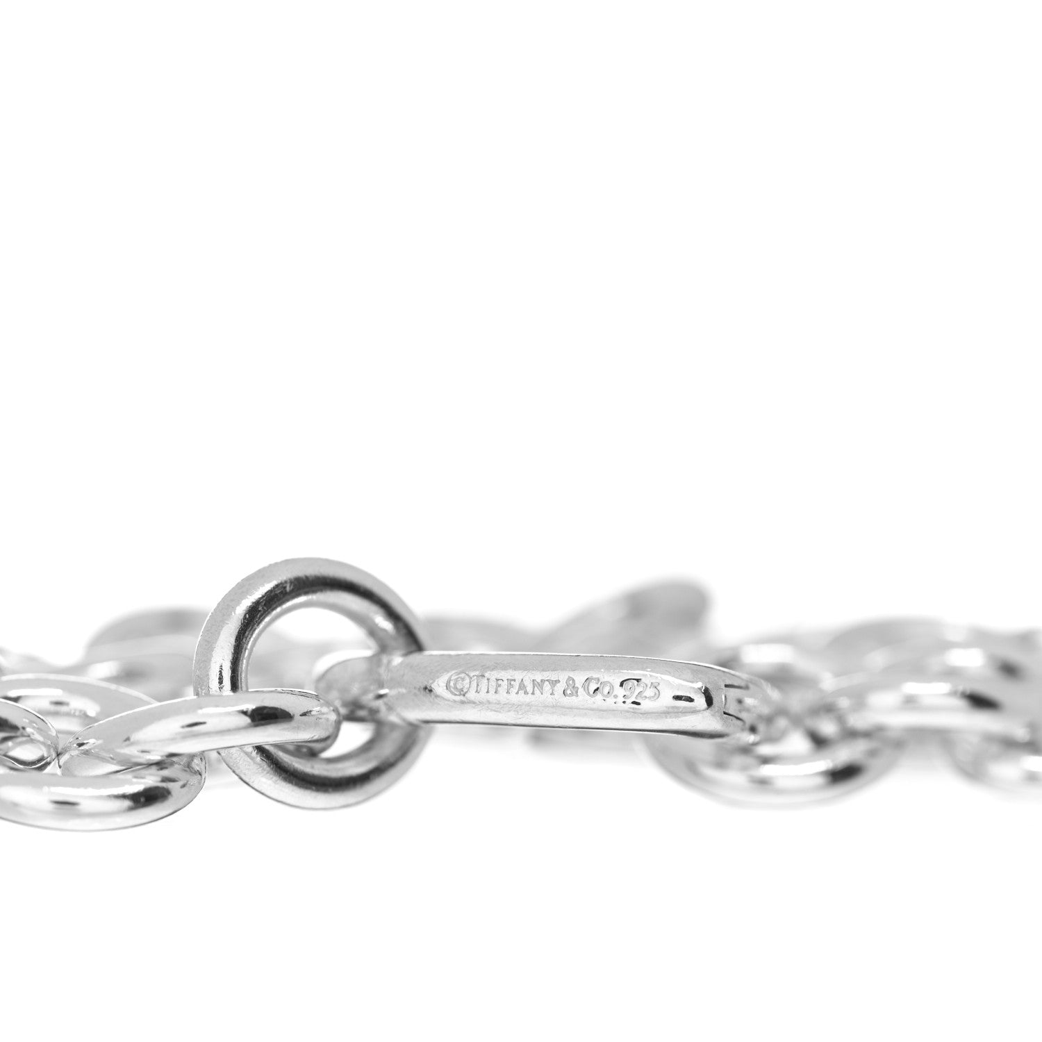 Tiffany Sterling Silver Open Heart Clasp Bracelet 3 of 3