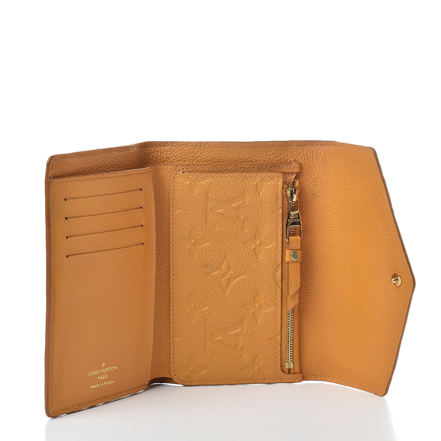 Louis Vuitton Empreinte Compact Curieuse Wallet Safran 5 of 14