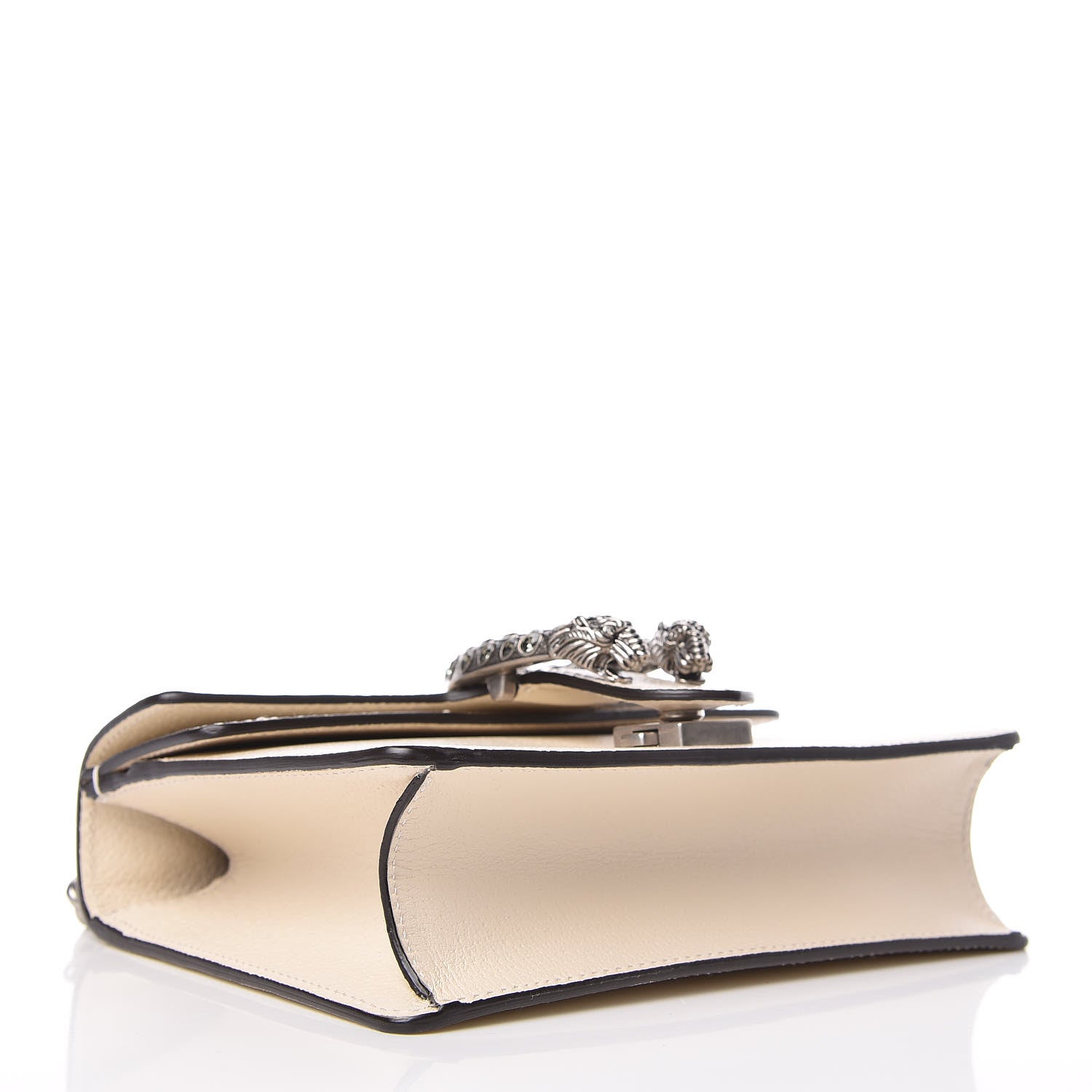 Gucci Textured Calfskin Crystal Mini Dionysus Shoulder Bag Mystic White 4 of 10