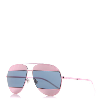 Christian Dior Split 1 Aviator Sunglasses Pink Blue 1 of 6