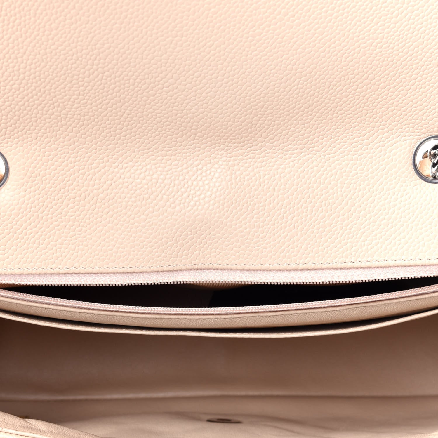 Chanel Caviar Quilted Jumbo Single Flap Beige Clair 6 of 13