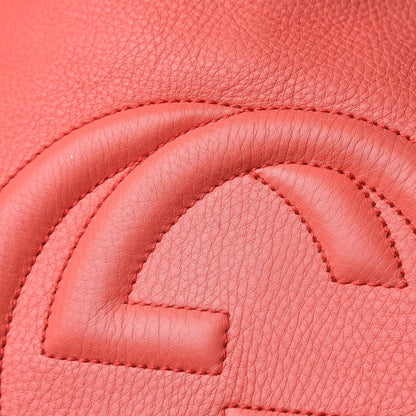 Gucci Pebbled Calfskin Medium Soho Chain Shoulder Bag Begonia Pink 13 of 23