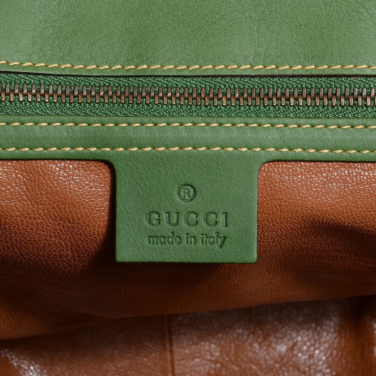 Leather Horsebit Chain Flap Bag Green