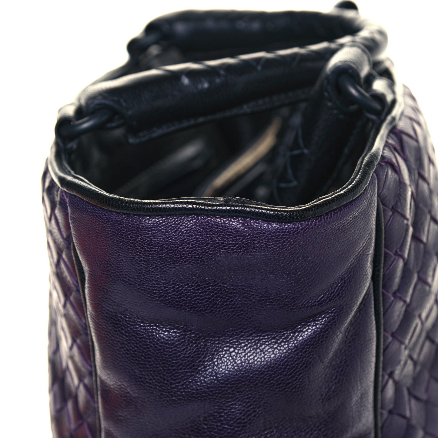 Nappa Intrecciato Tote Turbolence Black