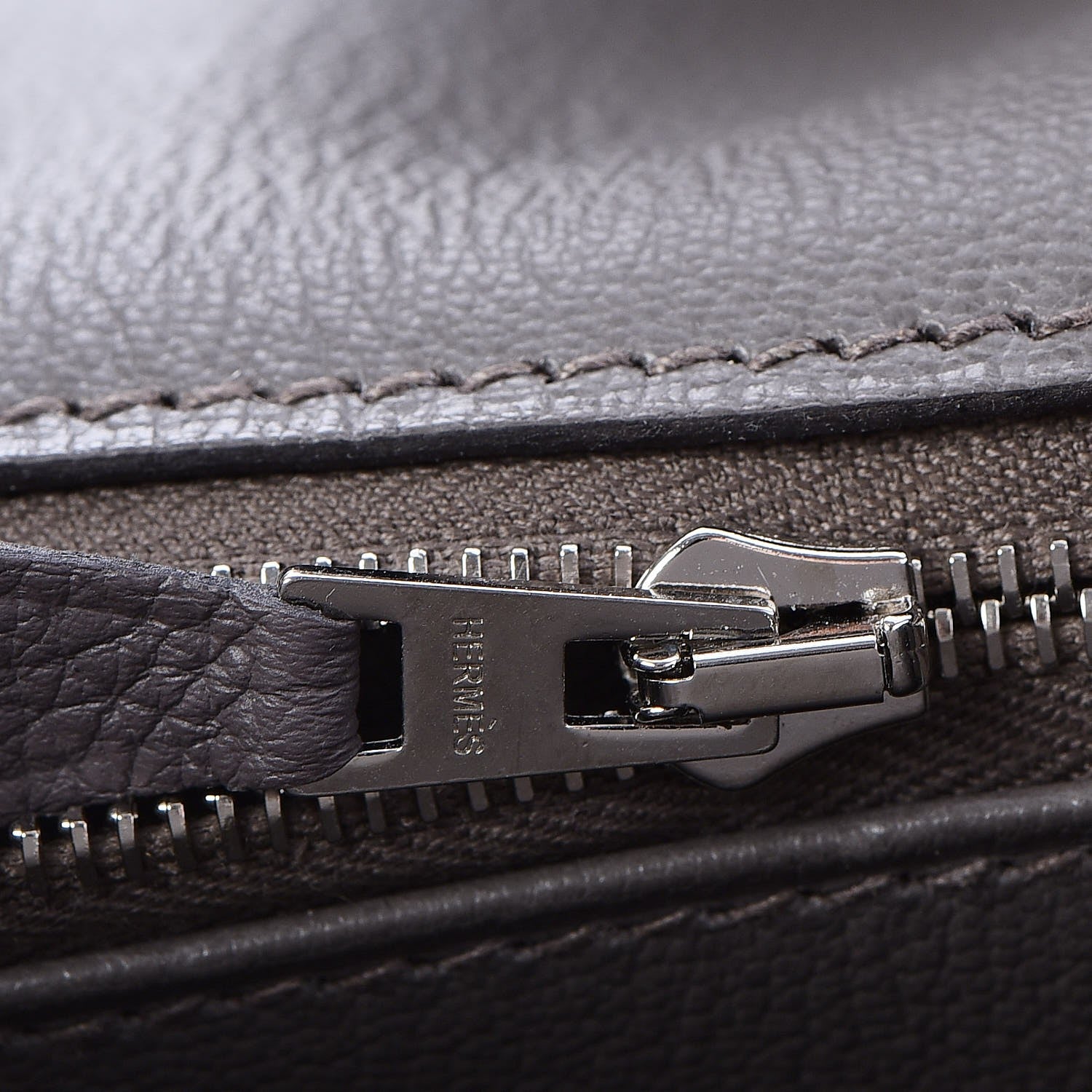 Hermes Togo Birkin 40 Etain 13 of 35
