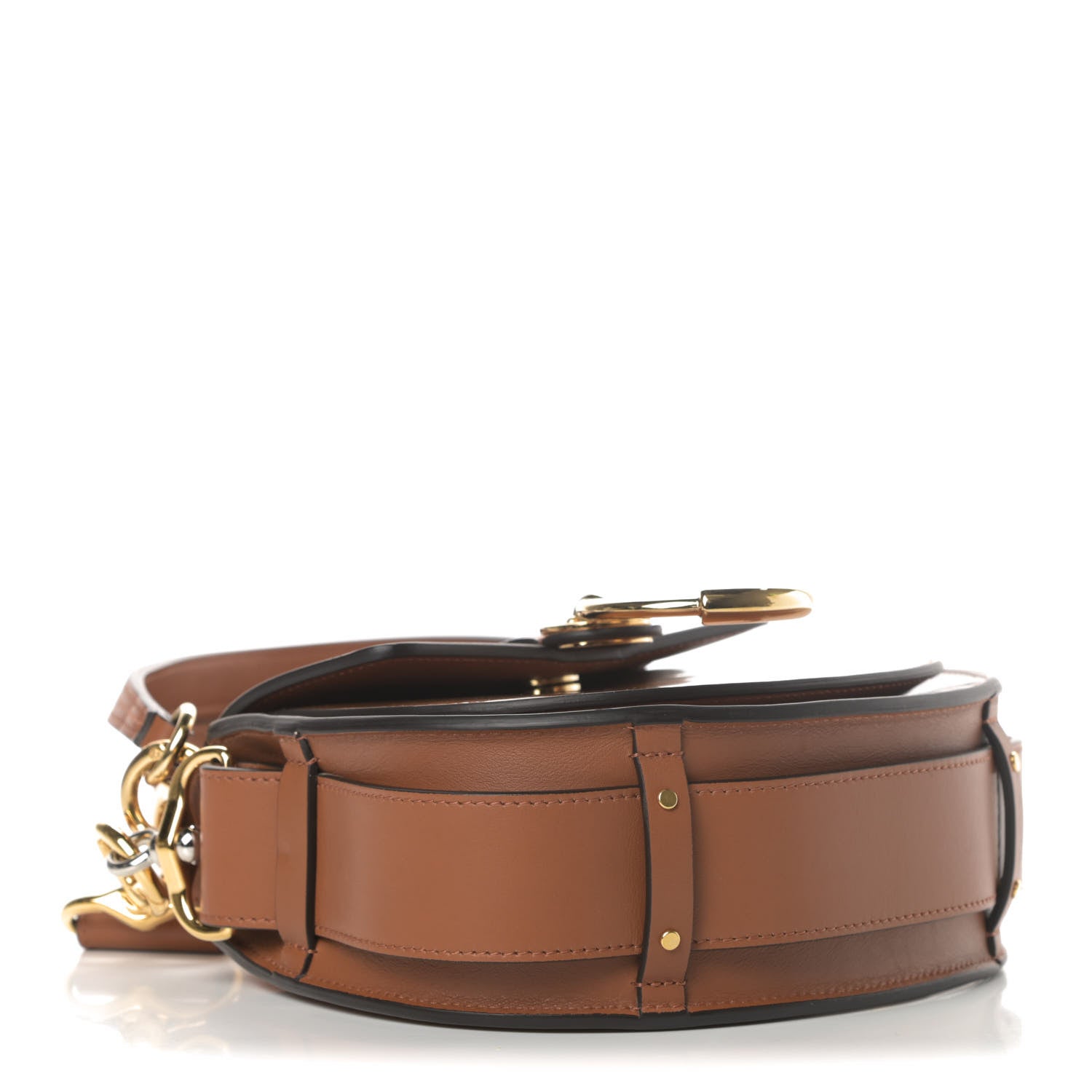 Chloe Patent Calfskin Small Tess Bag Caramel 5 of 12
