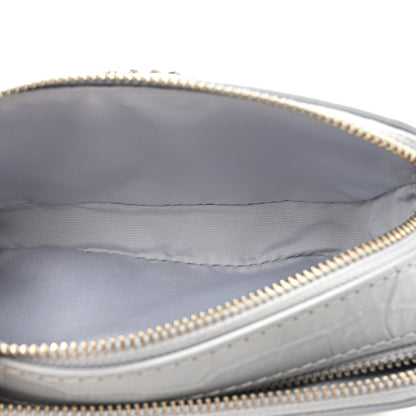 Marc Jacobs Calfskin Croc Embossed Snapshot Camera Bag Quarry 5 of 12