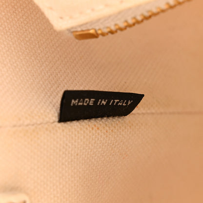 Prada Canvas Wicker Shoulder Bag White Tan 6 of 11